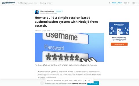 How to build a simple session-based authentication system ...