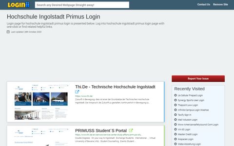 Hochschule Ingolstadt Primus Login | Accedi Hochschule ...