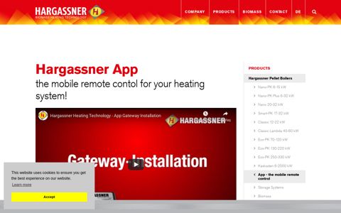App - the mobile remote control | Heiztechnik Hargassner