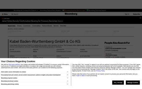 Kabel Baden-Wurttemberg GmbH & Co KG - Company Profile ...