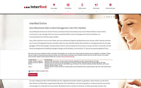 Web Content Management mit InterRed Online - InterRed - CMS