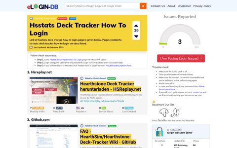Hsstats Deck Tracker How To Login - штыефпкфь login 0 Views