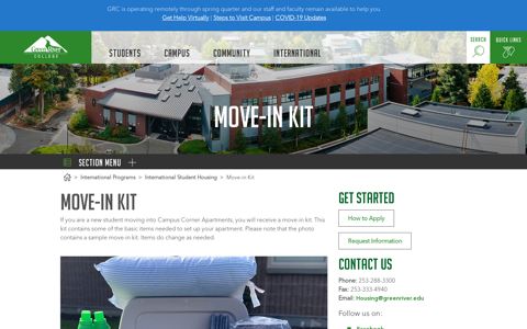 Move-in Kit - Green River College