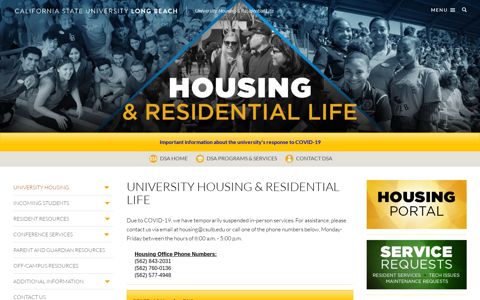 University Housing & Residential Life - Cal State Long Beach