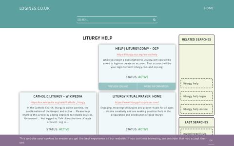liturgy help - General Information about Login - Logines.co.uk