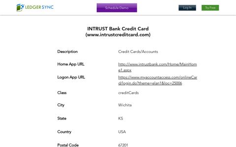 INTRUST Bank Credit Card (www.intrustcreditcard.com)