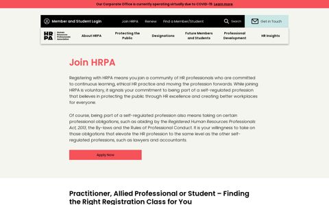 Join HRPA - HRPA