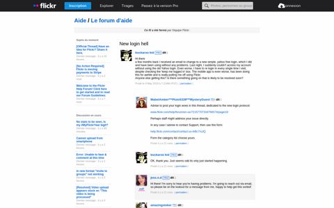 The Help Forum: New login hell - Flickr