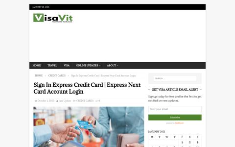 Sign In Express Credit Card | Express Next Card Account ...