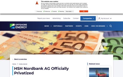 HSH Nordbank AG Officially Privatized - Offshore Energy