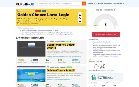 Golden Chance Lotto Login