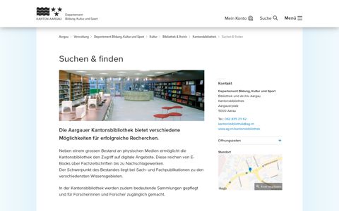 Suchen & finden - Kanton Aargau