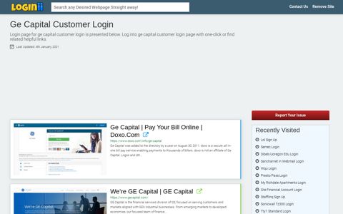 Ge Capital Customer Login - Loginii.com