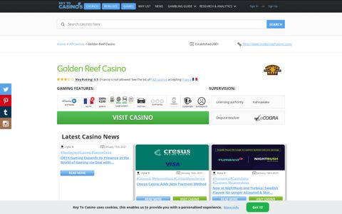 Golden Reef Casino: Review, Online Download Modes ...