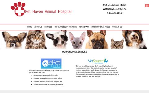 ePetHealth portal and Vet Source Home delivery
