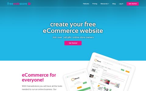 Create your Free eCommerce Website with Freewebstore