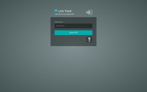Live Track | Login Page