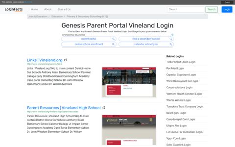 Genesis Parent Portal Vineland Login - LoginFacts