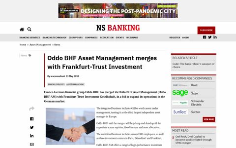 Oddo BHF Asset Management merges with Frankfurt-Trust ...