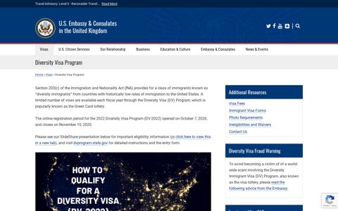 Diversity Visa Program | U.S. Embassy & Consulates in the ...