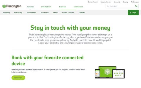 Mobile Banking: Secure Mobile Banking Services | Huntington ...