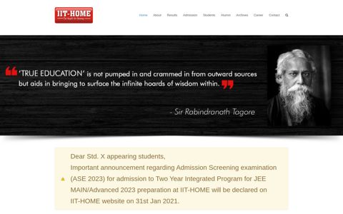 IIT-HOME | True Education Institute Pvt. Ltd.