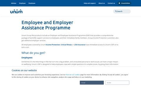 LifeWorks, our Employee Assistance Programme - Unum
