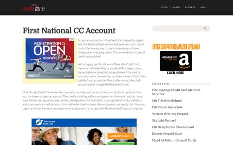 www.firstnationalcc.com - Bank Visa Account Access |