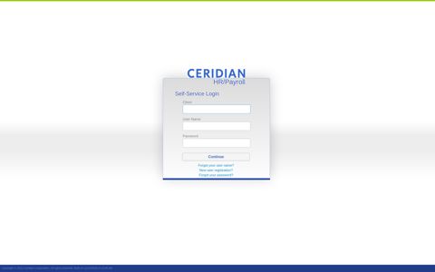 Ceridian HR/Payroll Login