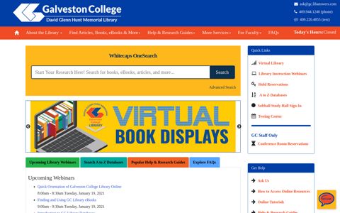 Home - Galveston College Library Homepage - Galveston ...