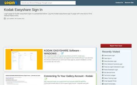 Kodak Easyshare Sign In - Loginii.com