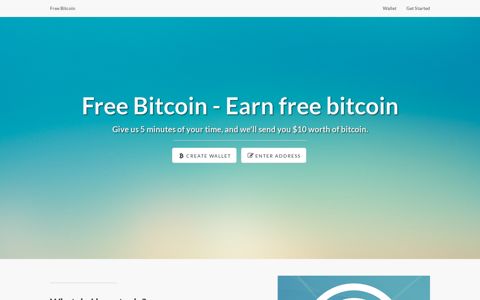 Free Bitcoin - Earn $10 free bitcoin in 5 minutes