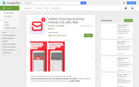 myMail: Email App for Gmail, Hotmail & AOL E-Mail – Apps no ...
