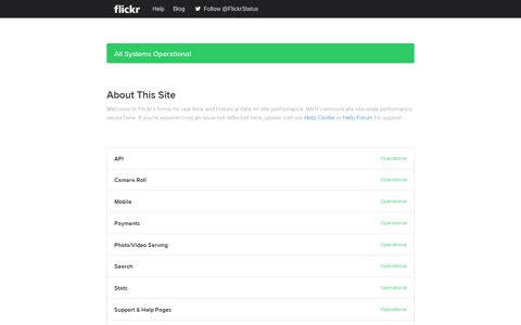 Flickr Status