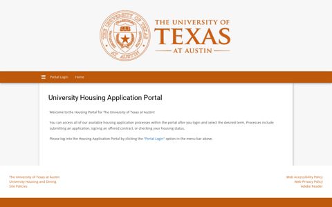 University Housing Application Portal