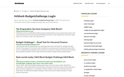 Hrblock Budgetchallenge Login ❤️ One Click Access - iLoveLogin