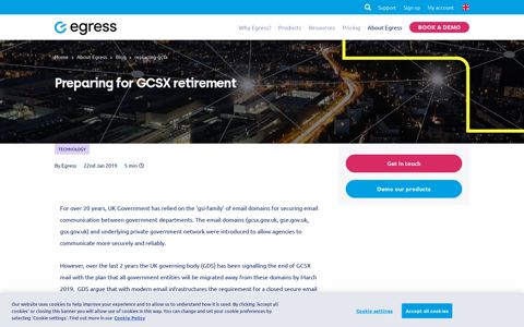 Preparing for GCSX retirement - Egress