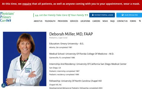 Deborah (Debbie) Miller, MD, FAAP | Physicians Primary Care