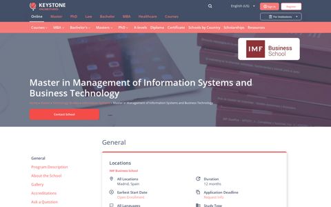 Master in Management of Information Systems and Business ...