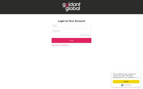 Login to your Account · Guidant Global