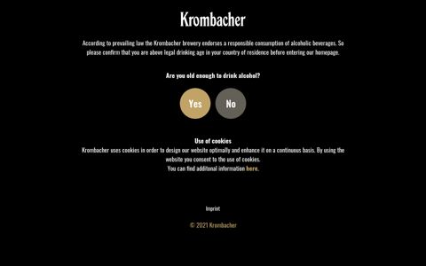 Krombacher Homepage | Krombacher International