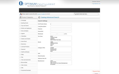 Optimum Retail Portal