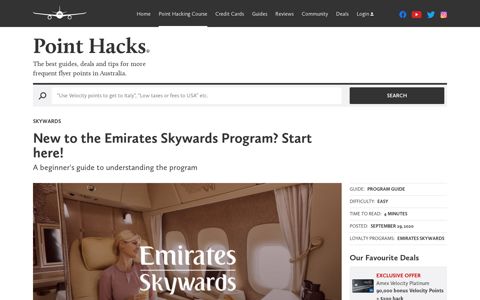 New to the Emirates Skywards Program? Start here! - Point ...