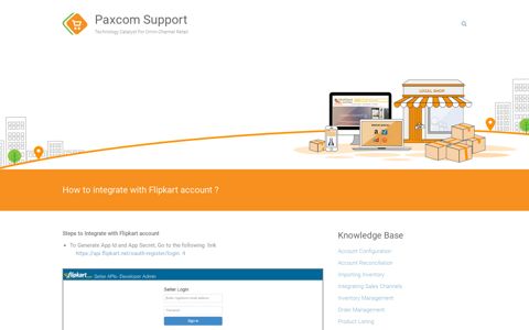 How to integrate with Flipkart account - Paxcom