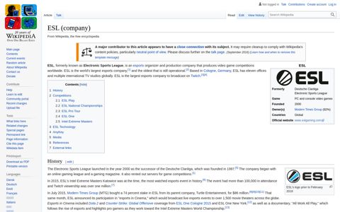 ESL (company) - Wikipedia