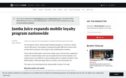 Jamba Juice expands mobile loyalty program nationwide ...