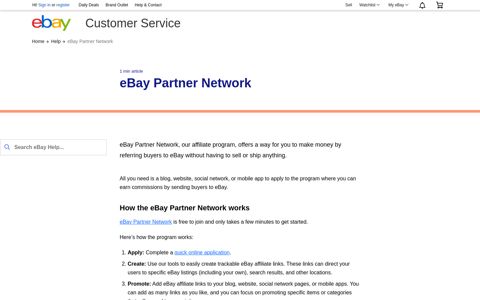eBay Partner Network | eBay