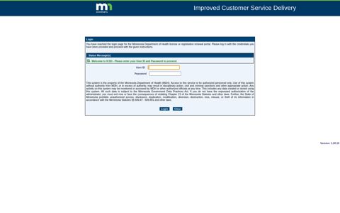 ICSD-Improved Customer Service Delivery-Login