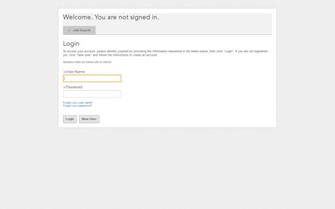 Login - User Sign In