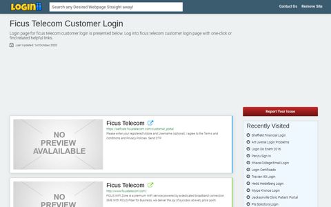 Ficus Telecom Customer Login - Loginii.com